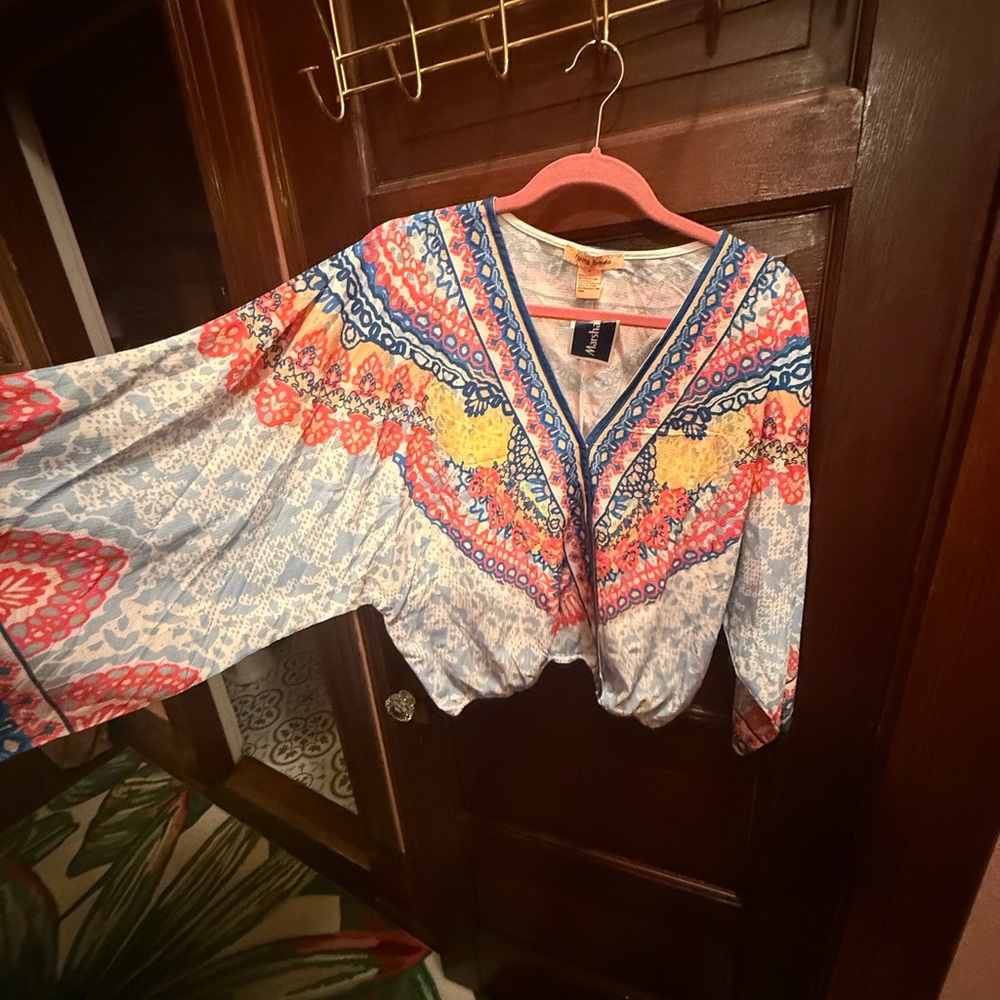 Flying Tomato Colorful Patterned Blouse